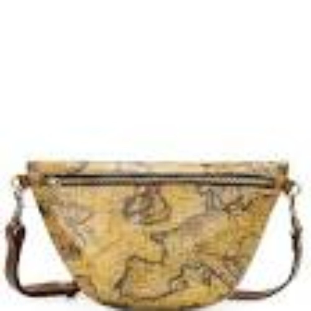 PATRICIA NASH Europe MAP fanny pack bum bag LEATHER roomy travel security NWT